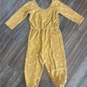Alice + Ames (Alice and Ames) Yellow Polka Dot Jumpsuit 2t